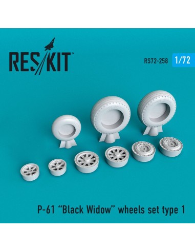 P-61 Black Widow wheels set 