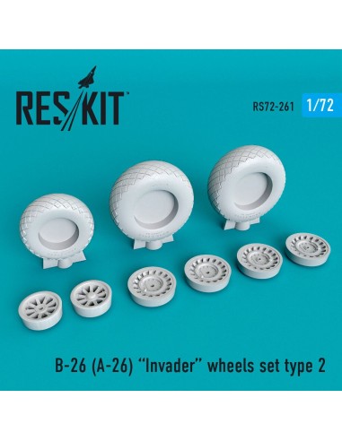B-26 (A-26) Invader type 2 wheels set 