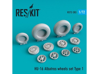 HU-16 Albatros wheels set type 1 