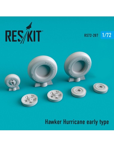 Hawker Hurricane wheels set early type (weighted) 