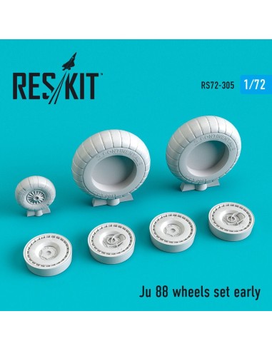Ju-88 wheels set early type 