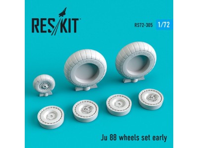 Ju-88 wheels set early type 