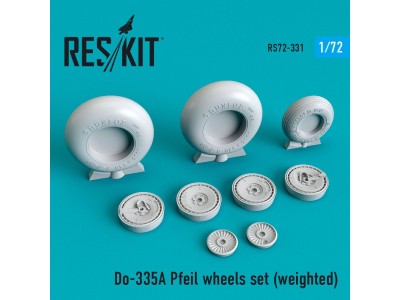 Do-335? Pfeil wheels set (weighted) 