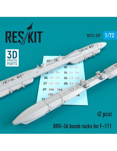 BRU-3A bomb racks for F-111 (2 pcs) (3D Printed) 