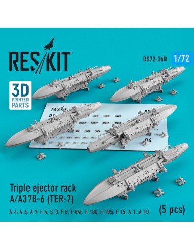 Triple ejector rack A/A37B-6 (TER-7) (5 pcs) (A-4, A-6, A-7, F-4, S-3,F-8, F-84F, F-100, F-105, F-15, A-1, A-10) 