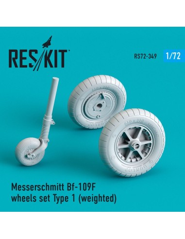 Bf-109 (F, G-early) wheels set ype 1 (weighted) 