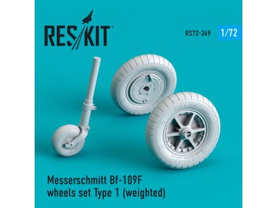 Bf-109 (F, G-early) wheels set ype 1 (weighted) 