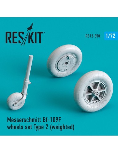 Bf-109 (F, G-early) wheels set ype 2 (weighted) 