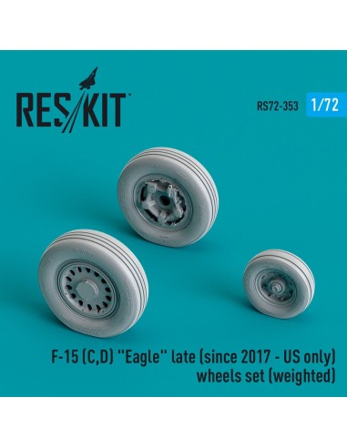 F-15 (C,D) Eagle late (since 2017 - US only) wheels set (weighted) (Resin & 3D Printed) 