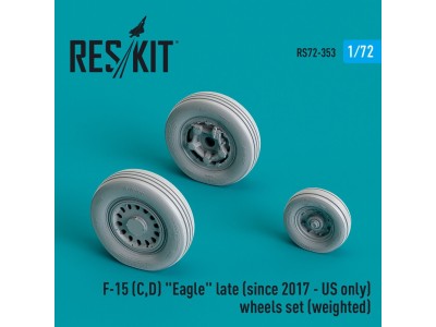 F-15 (C,D) Eagle late (since 2017 - US only) wheels set (weighted) (Resin & 3D Printed) 