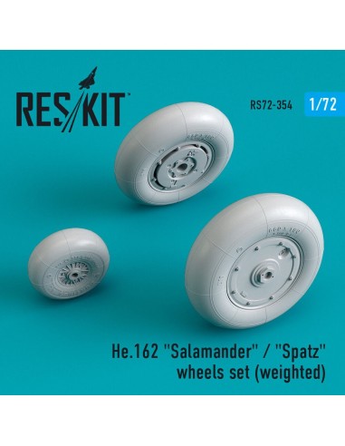He.162 Salamander / Spatz wheels set (weighted) 