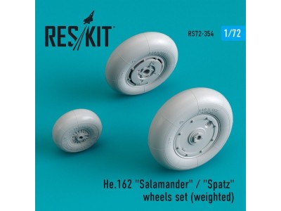 He.162 Salamander / Spatz wheels set (weighted) 
