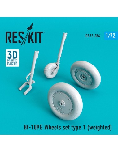 Bf-109G wheels set type 1 (weighted) 