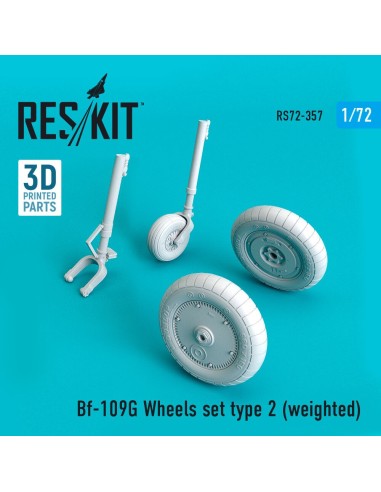 Bf-109G wheels set type 2 (weighted) 
