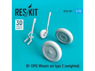 Bf-109G wheels set type 2 (weighted) 