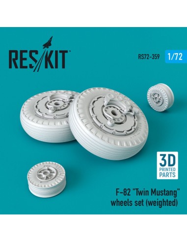 F-82 Twin Mustang (weighted) wheels set 