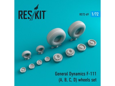 Tu-95 (Tu-142) wheels set (weighted) 