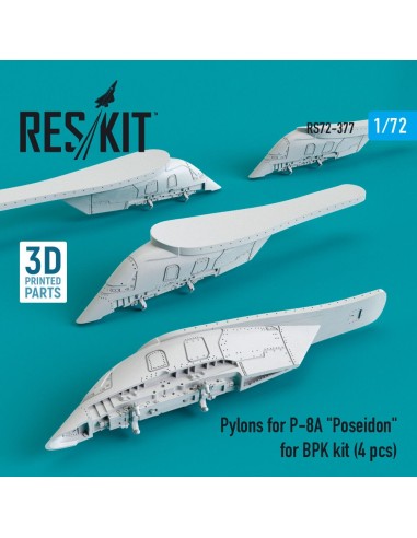 Pylons for P-8A Poseidon for BPK kit (4 pcs) (3D Printed) 