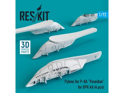 Pylons for P-8A Poseidon for BPK kit (4 pcs) (3D Printed) 