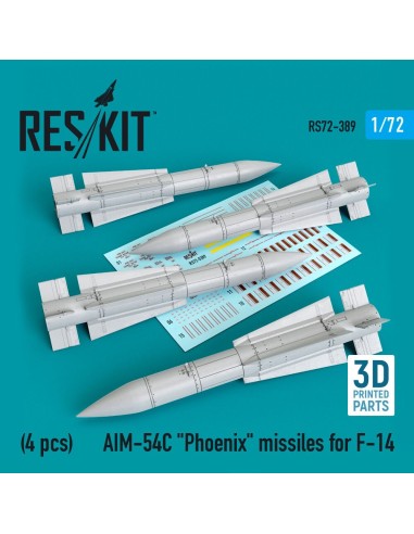 AIM-54C Phoenix missiles for F-14 (4pcs) (3D Printed) 