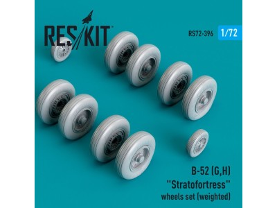 B-52 (G,H) Stratofortress wheels set (weighted) (Resin & 3D Printed) 