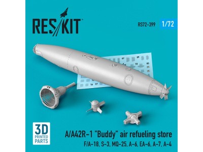 A/A42R-1 Buddy air refueling store (1 pcs) (F/A-18, S-3, MQ-25, A-6, EA-6, A-7, A-4) (3D Printed) 
