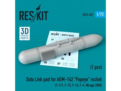 Data Link pod for AGM-142 Popeye rocket (F-15, F-16, F-4, Mirage 2000, F-111) 