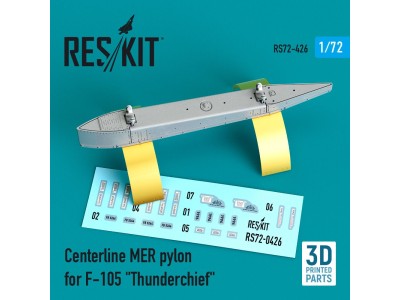 Centerline MER pylon for F-105 Thunderchief (3D Printed) 