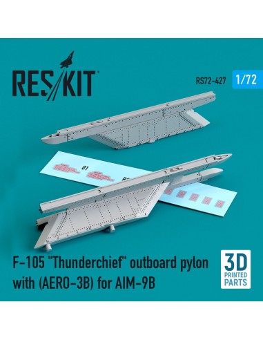 F-105 Thunderchief outboard pylon (AERO-3B) for AIM-9B (3D Printed) 