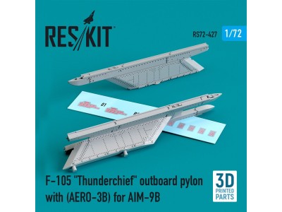 F-105 Thunderchief outboard pylon (AERO-3B) for AIM-9B (3D Printed) 