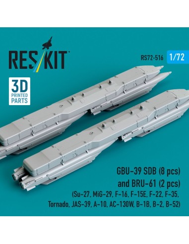 GBU-39 SDB (8 pcs) and BRU-61 (2 pcs) (Su-27, MiG-29, F-16, F-15E, F-22, F-35, Tornado, JAS-39, A-10, AC-130W, B-1B, B-2, B-52) 