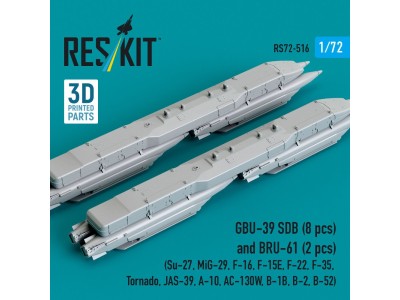 GBU-39 SDB (8 pcs) and BRU-61 (2 pcs) (Su-27, MiG-29, F-16, F-15E, F-22, F-35, Tornado, JAS-39, A-10, AC-130W, B-1B, B-2, B-52) 
