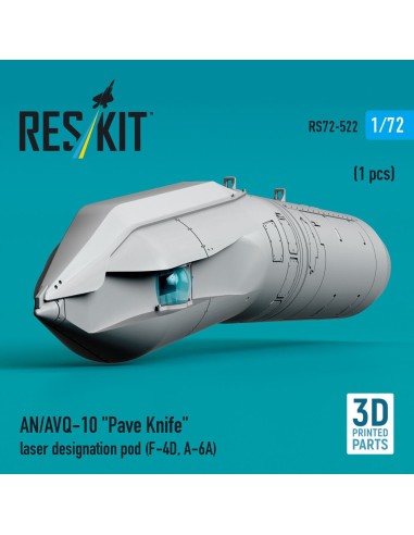 AN/AVQ-10 Pave Knife laser designation pod (1 pcs) (F-4D, A-6A) (3D Printed) 