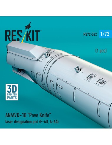 AN/AVQ-10 Pave Knife laser designation pod (1 pcs) (F-4D, A-6A) (3D Printed) 