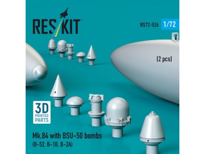 Mk.84 with BSU-50 bombs (2 pcs) (B-52, B-1B, B-2A) (3D Printed) 