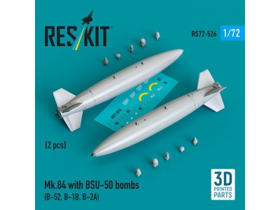 Mk.84 with BSU-50 bombs (2 pcs) (B-52, B-1B, B-2A) (3D Printed) 