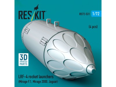 LRF-4 rocket launchers (4 pcs) (Mirage F.1, Mirage 2000, Jaguar) (3D Printed) 
