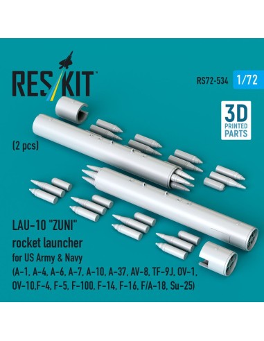 LAU-10 ZUNI rocket launcher for US Army & Navy (2 pcs) (A-1, A-4, A-6, A-7, A-10, A-37, AV-8, TF-9J, OV-1, OV-10, F-4, F-5, F-10