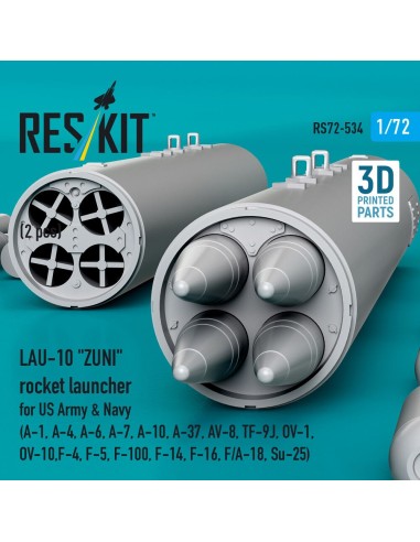 LAU-10 ZUNI rocket launcher for US Army & Navy (2 pcs) (A-1, A-4, A-6, A-7, A-10, A-37, AV-8, TF-9J, OV-1, OV-10, F-4, F-5, F-10