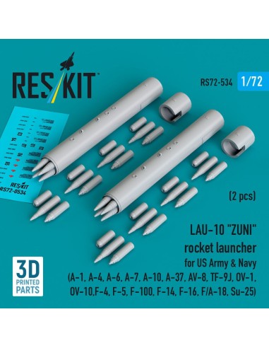 LAU-10 ZUNI rocket launcher for US Army & Navy (2 pcs) (A-1, A-4, A-6, A-7, A-10, A-37, AV-8, TF-9J, OV-1, OV-10, F-4, F-5, F-10