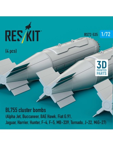 BL755 cluster bombs (4 pcs) (Alpha Jet, Buccaneer, BAE Hawk, Fiat G.91, Jaguar, Harrier, Hunter, F-4, F-5, MB-339, Tornado, J-22