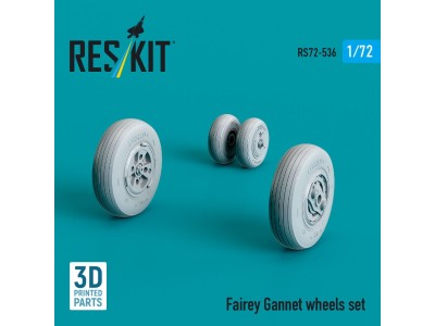 Fairey Gannet wheels set (3D Printed) 