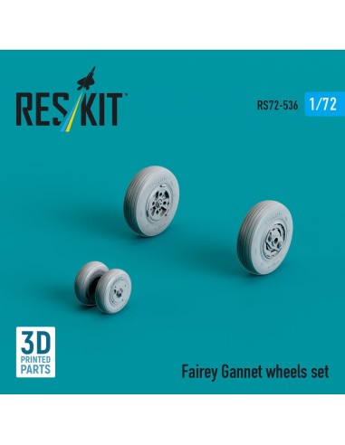 Fairey Gannet wheels set (3D Printed) 