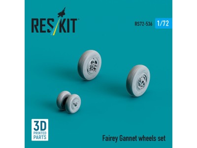 Fairey Gannet wheels set (3D Printed) 