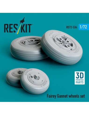 Fairey Gannet wheels set (3D Printed) 