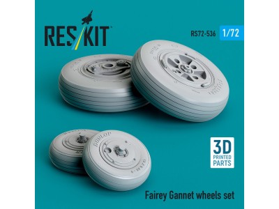 Fairey Gannet wheels set (3D Printed) 