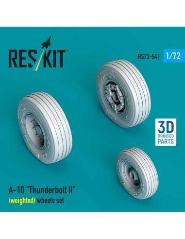 A-10 Thunderbolt II (weighted) wheels set (3D Printed) 