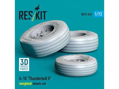A-10 Thunderbolt II (weighted) wheels set (3D Printed) 