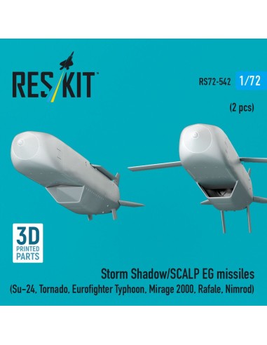 Storm Shadow/SCALP EG missiles (2 pcs) (Su-24, Tornado, Eurofighter Typhoon, Mirage 2000, Rafale, Nimrod) (3D Printed) 