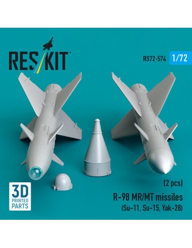 R-98 MR/MT missiles (2 pcs) (Su-11, Su-15, Yak-28) (3D Printed) 